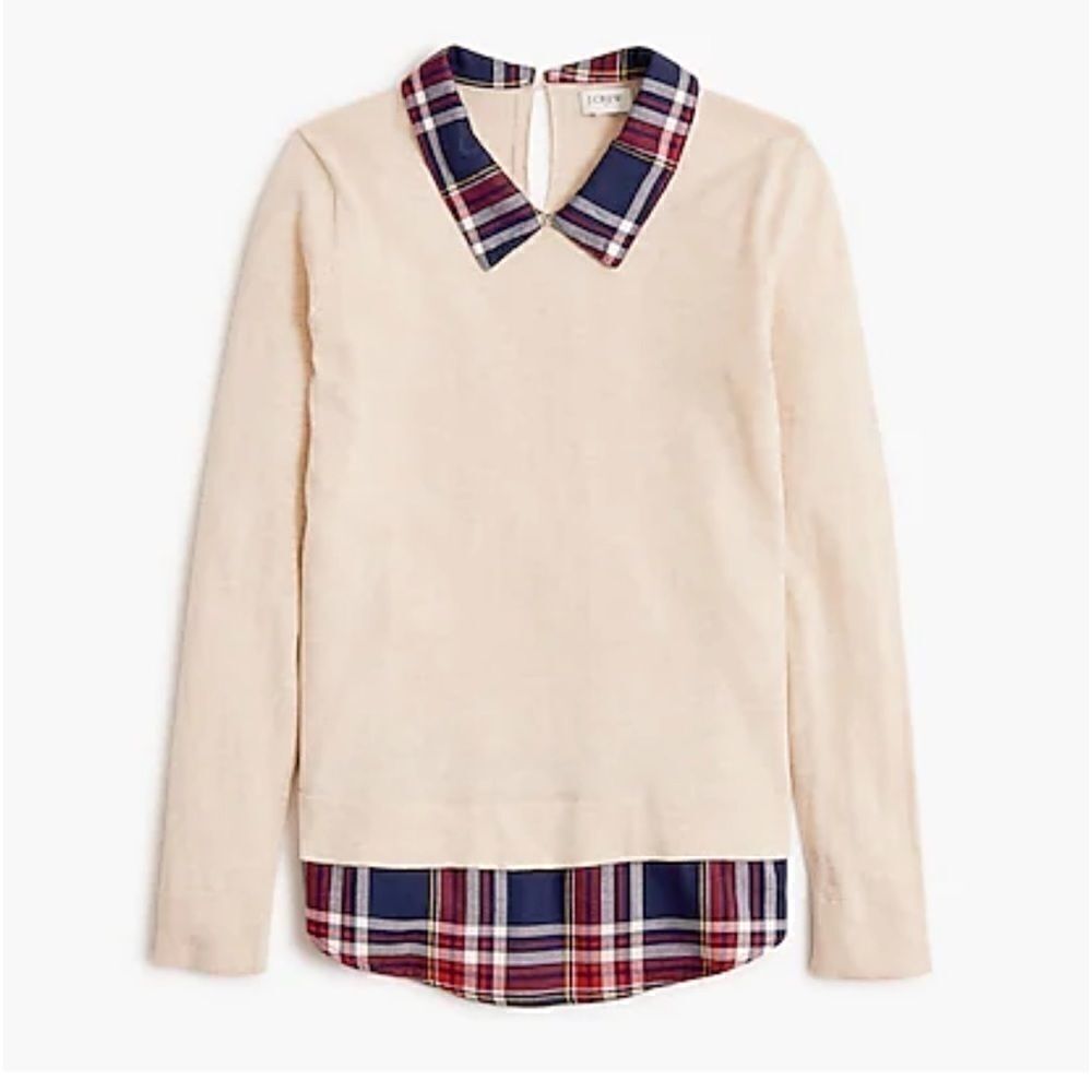 ENTRO Collared Layered Sweater‎ Women’s Size M